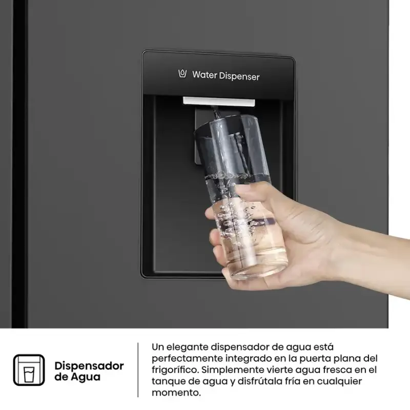 REFRIGERADORA FRENCH DOOR 14P³ INVERTER CON DISPENSADOR DE AGUA RQ3P431NMBA